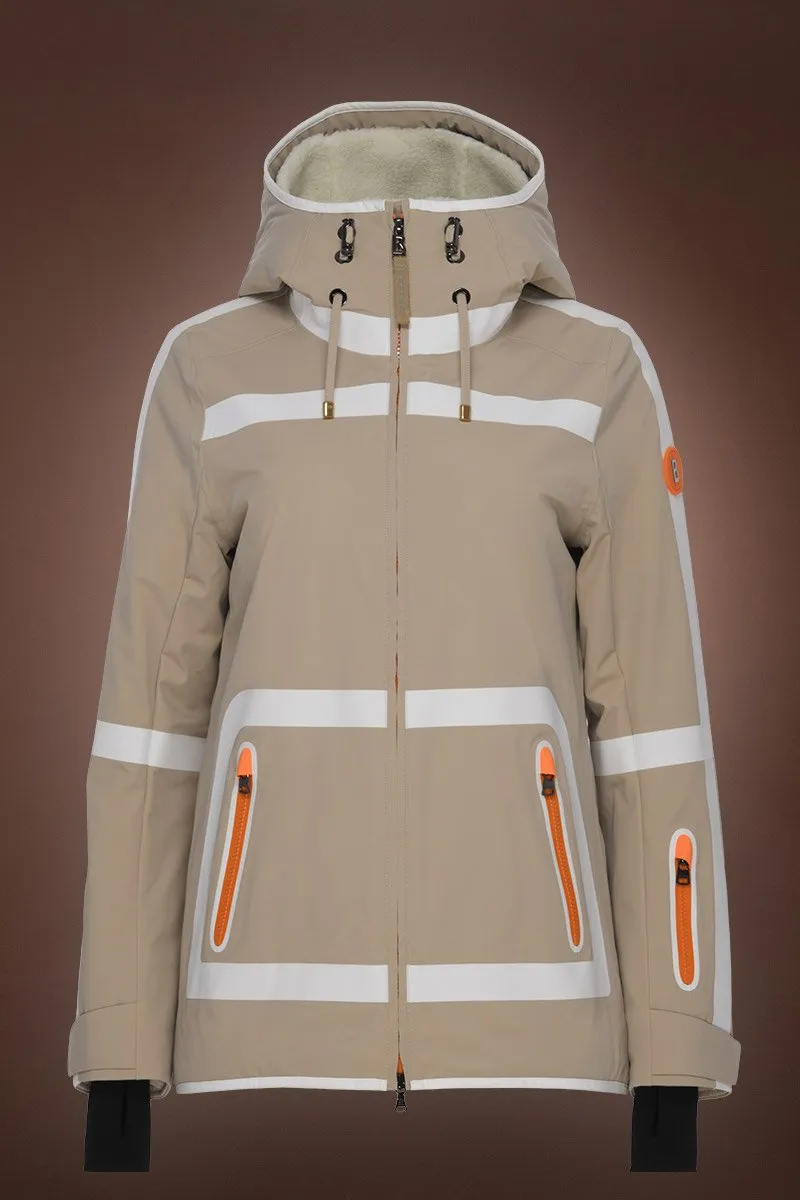 Maddy Tec Ski Jacket - Powder Champagne