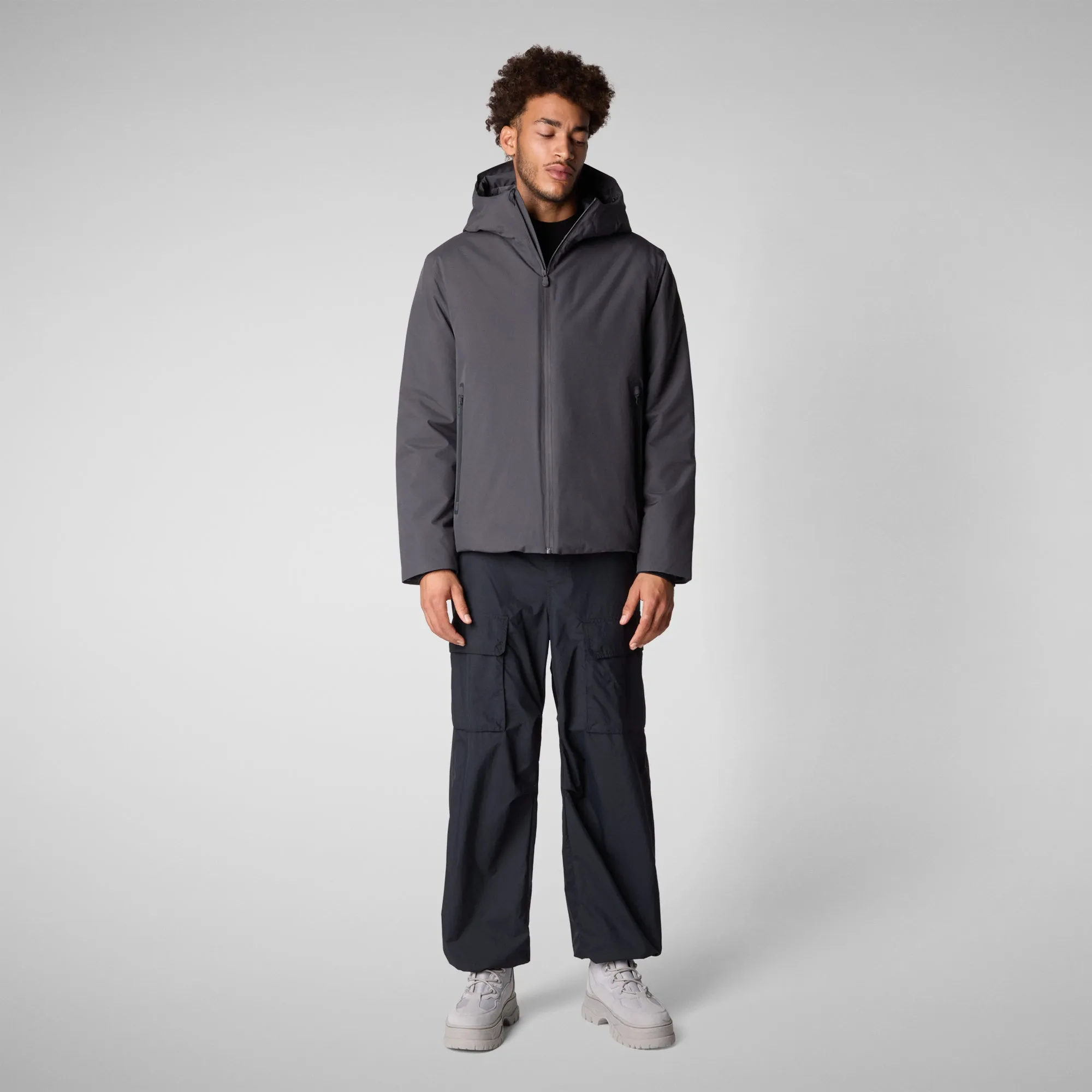 Man's animal free jacket Flynn in Storm grey