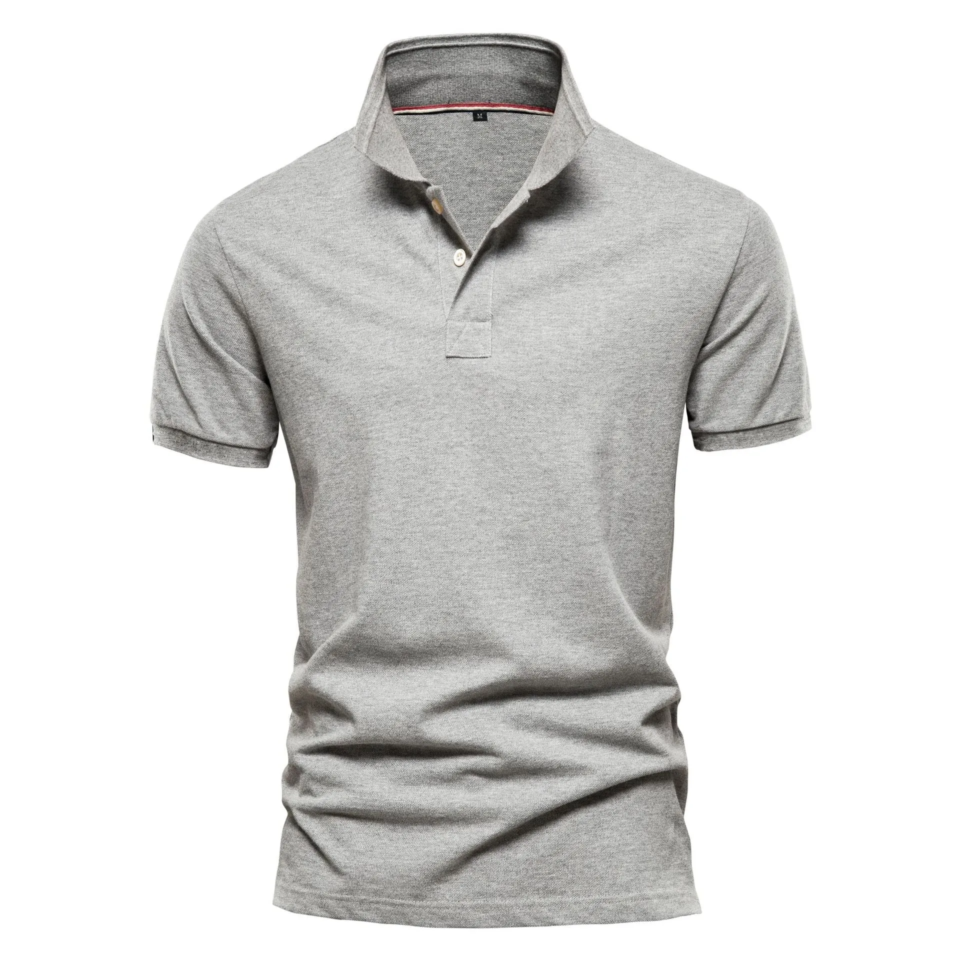 Men's 100% Cotton Solid Color Polo Shirt