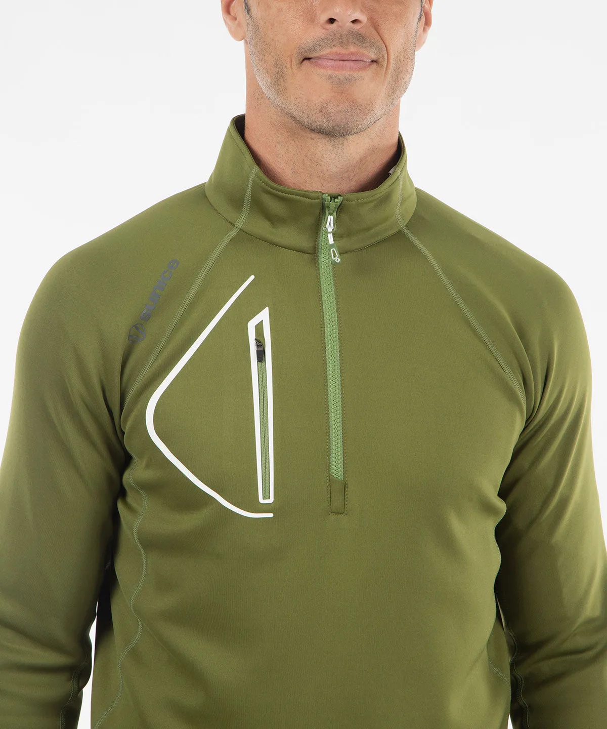 Men's Allendale SuperliteFX Stretch Thermal Half-Zip Pullover