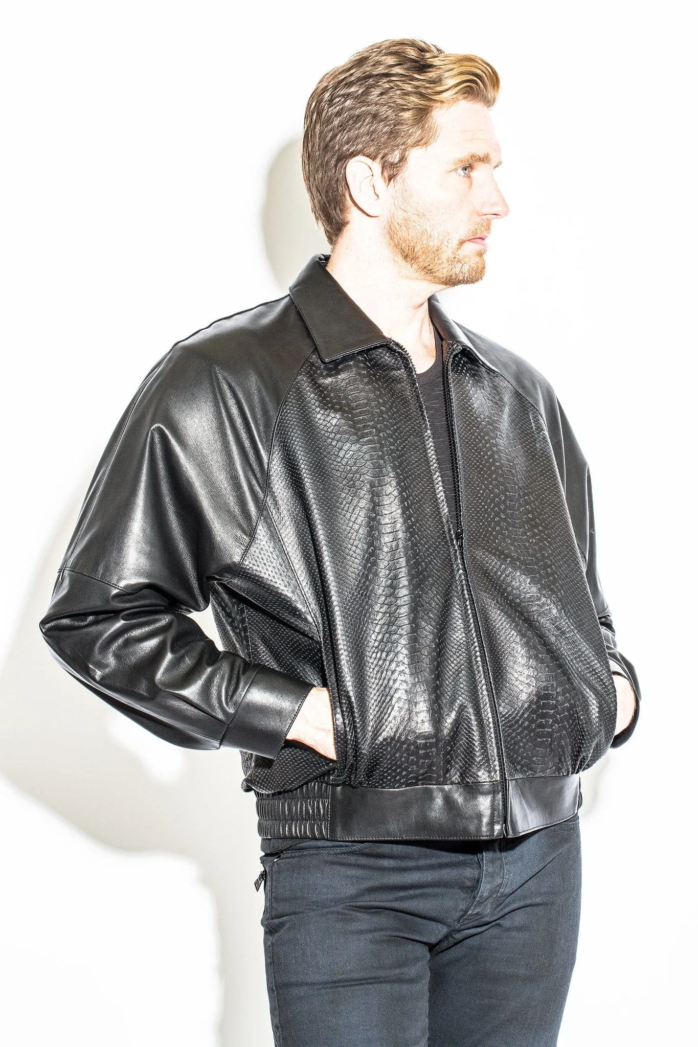 Men's Black Label Collection Bomber Jacket