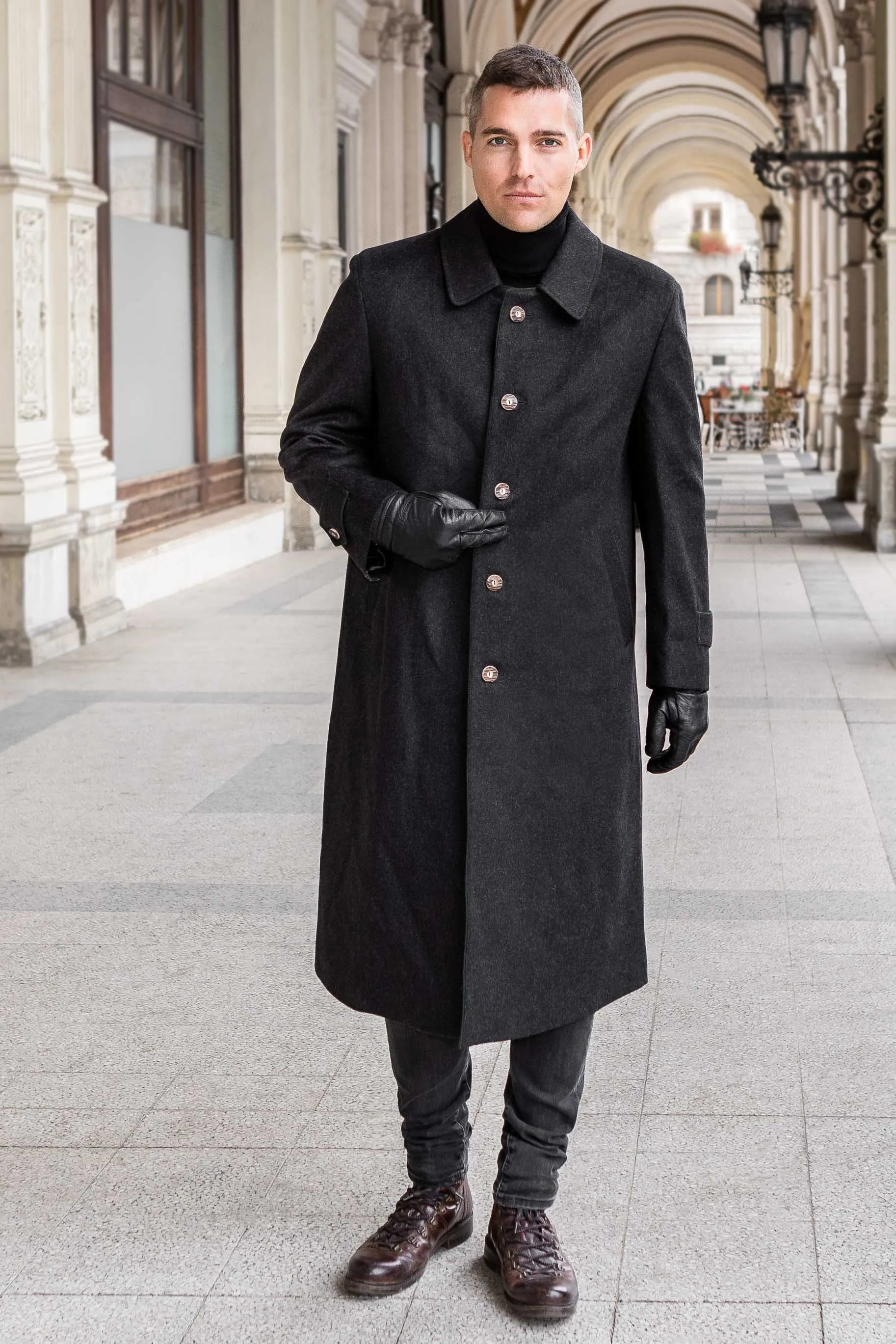 Men's Classic Loden Overcoat "Shiver No More"