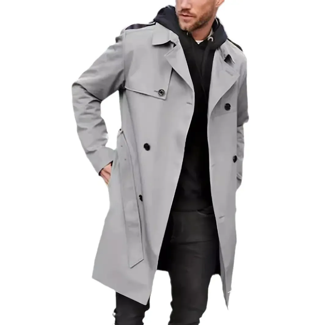 Men's Long-sleeved Lapel Cooked Coat