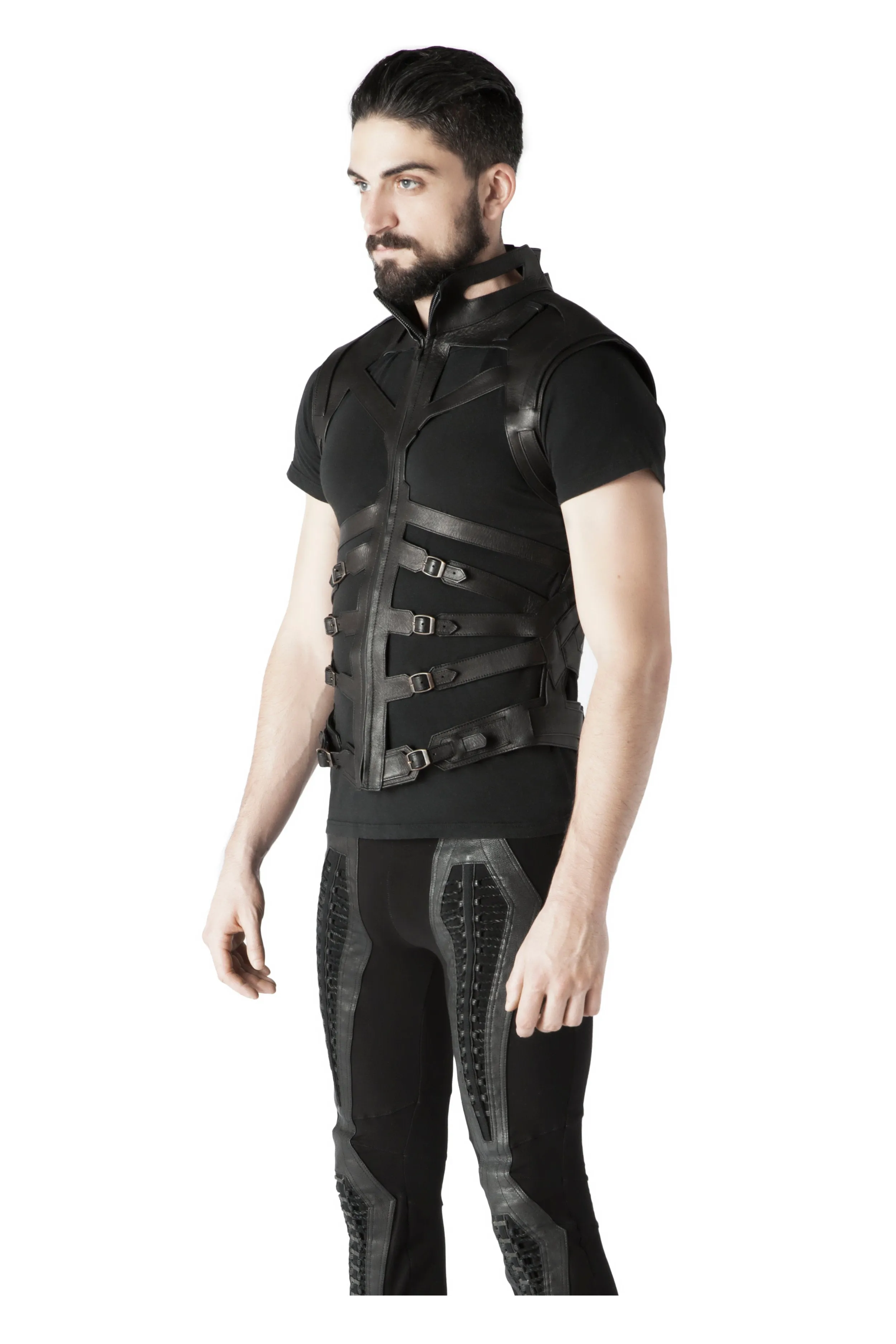 Men’s Quartz Leather Vest