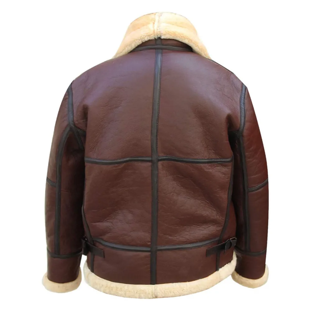 Mens RAF B3 Aviator Shearling Jacket