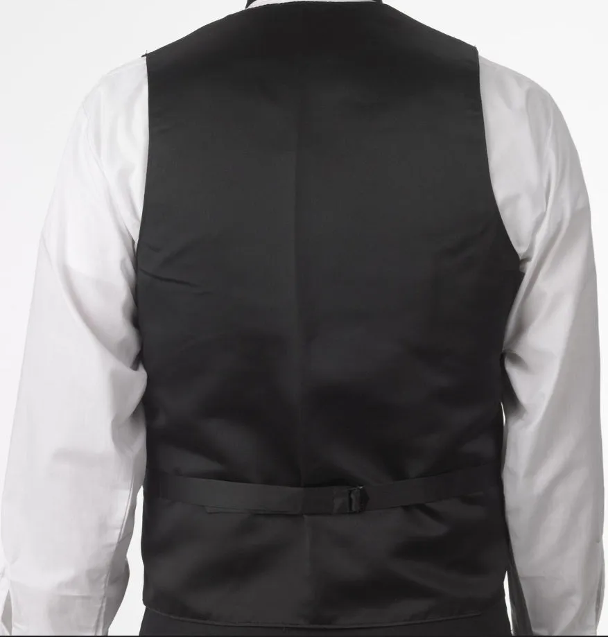 Men's Silky Belted Back Vested Adjustable