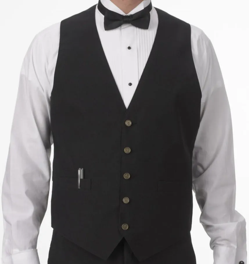 Men's Silky Belted Back Vested Adjustable