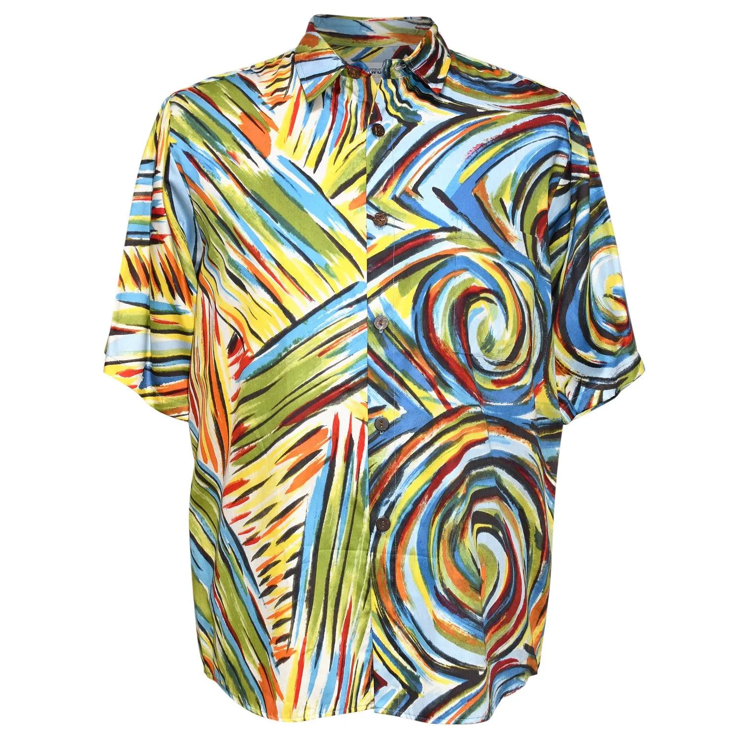 Men's Slim Fit Cotton Shirt - Whirly Pop