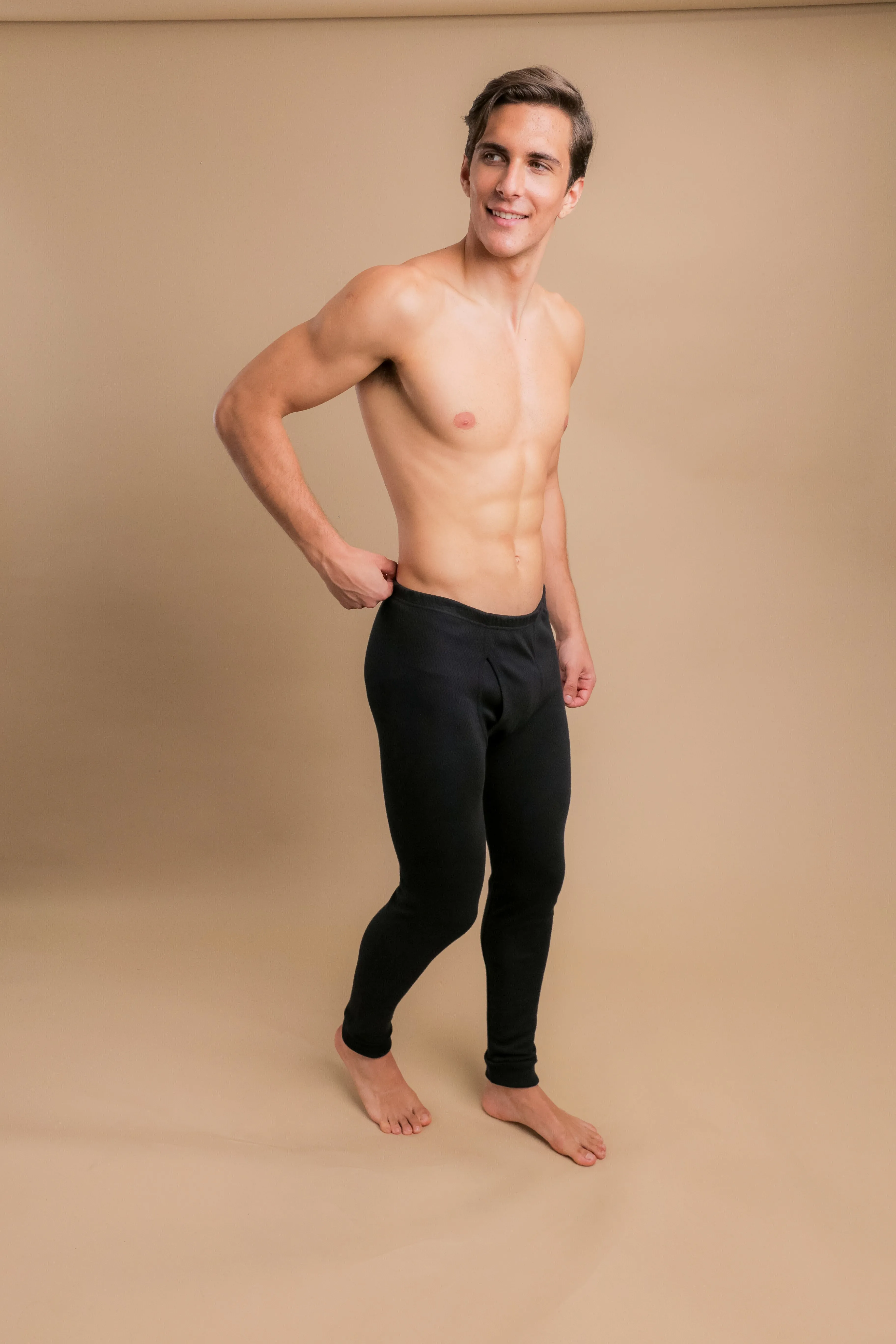 Men's Thermal Base Layer Long Johns with Fly