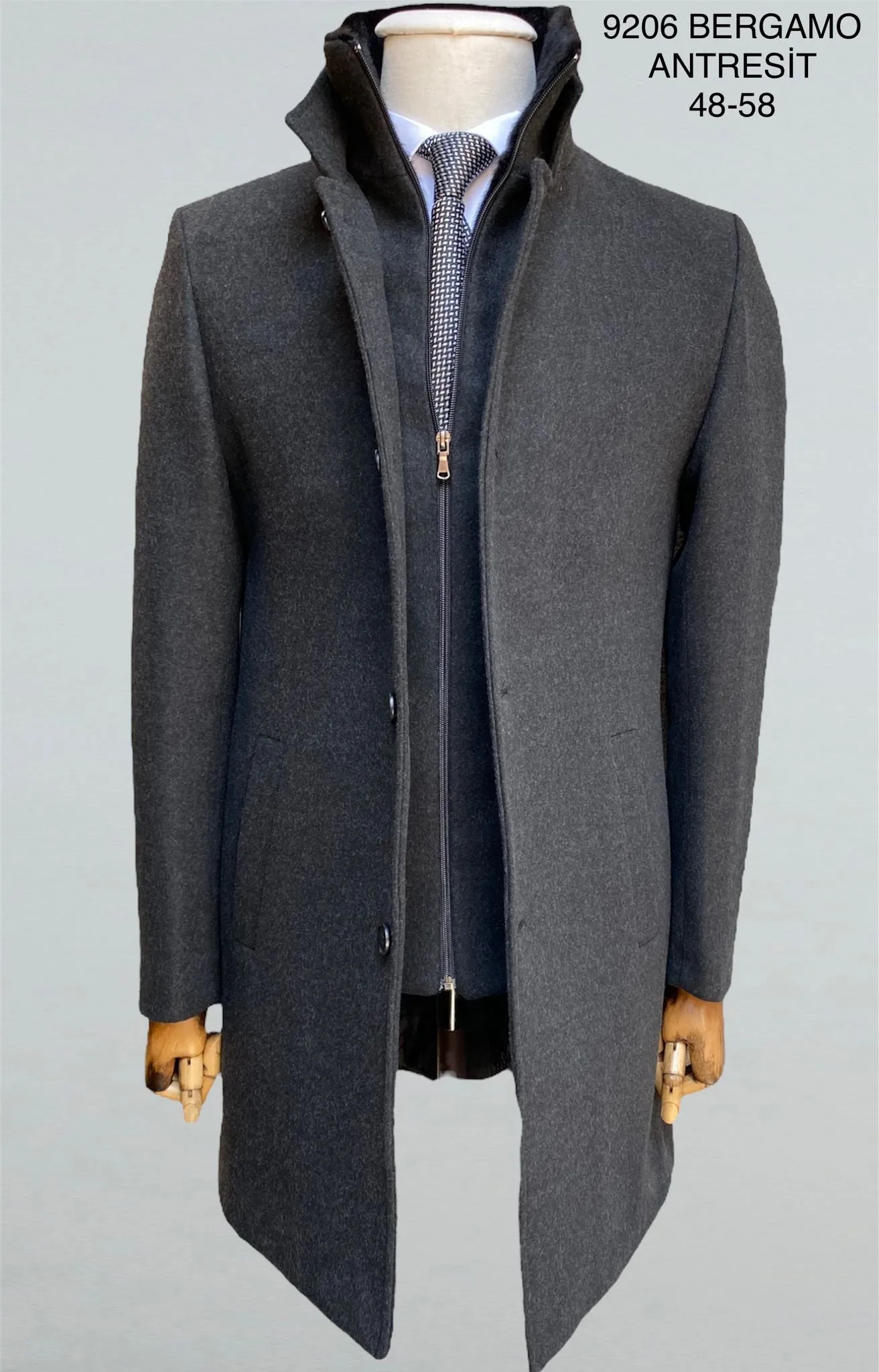 Men's Trench Coat with vest