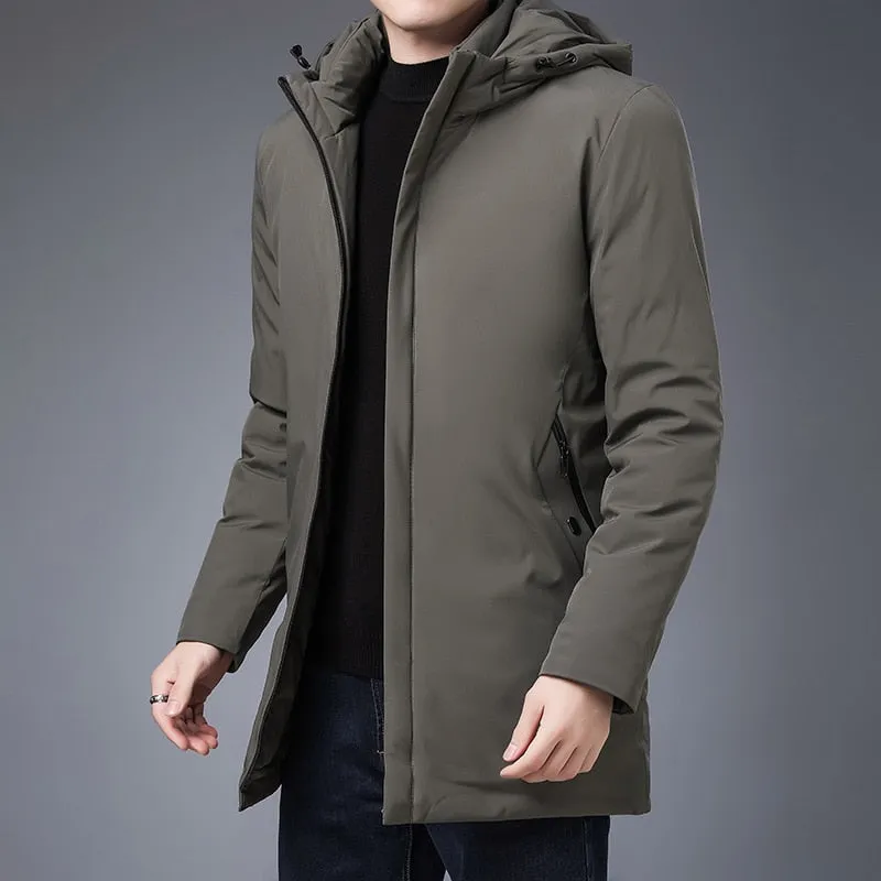 Men's Warm Parka Hooded Jacket