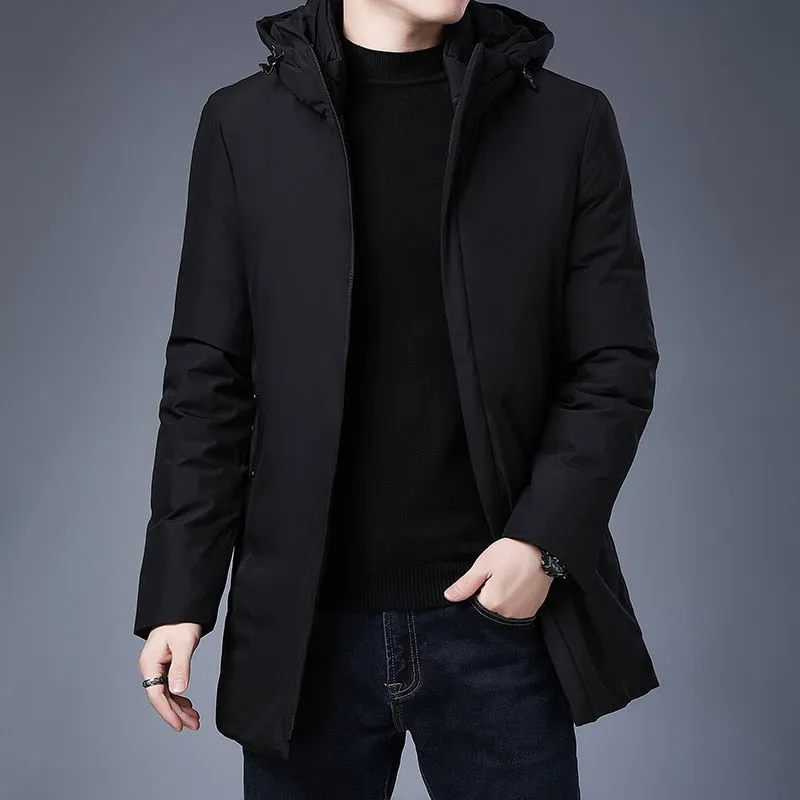 Men's Warm Parka Hooded Jacket