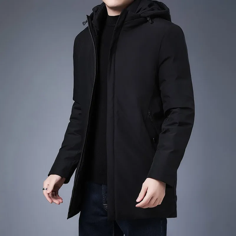 Men's Warm Parka Hooded Jacket