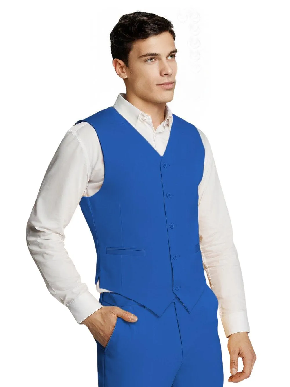 Microfiber Royal Blue Waistcoat