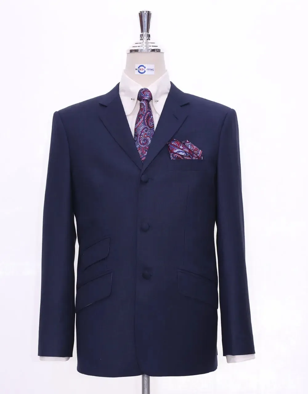 Mod Suit - 60s Mod Style Essential Navy Blue Suit