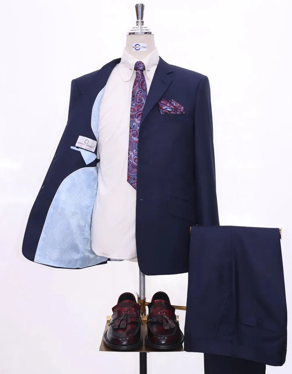 Mod Suit - 60s Mod Style Essential Navy Blue Suit