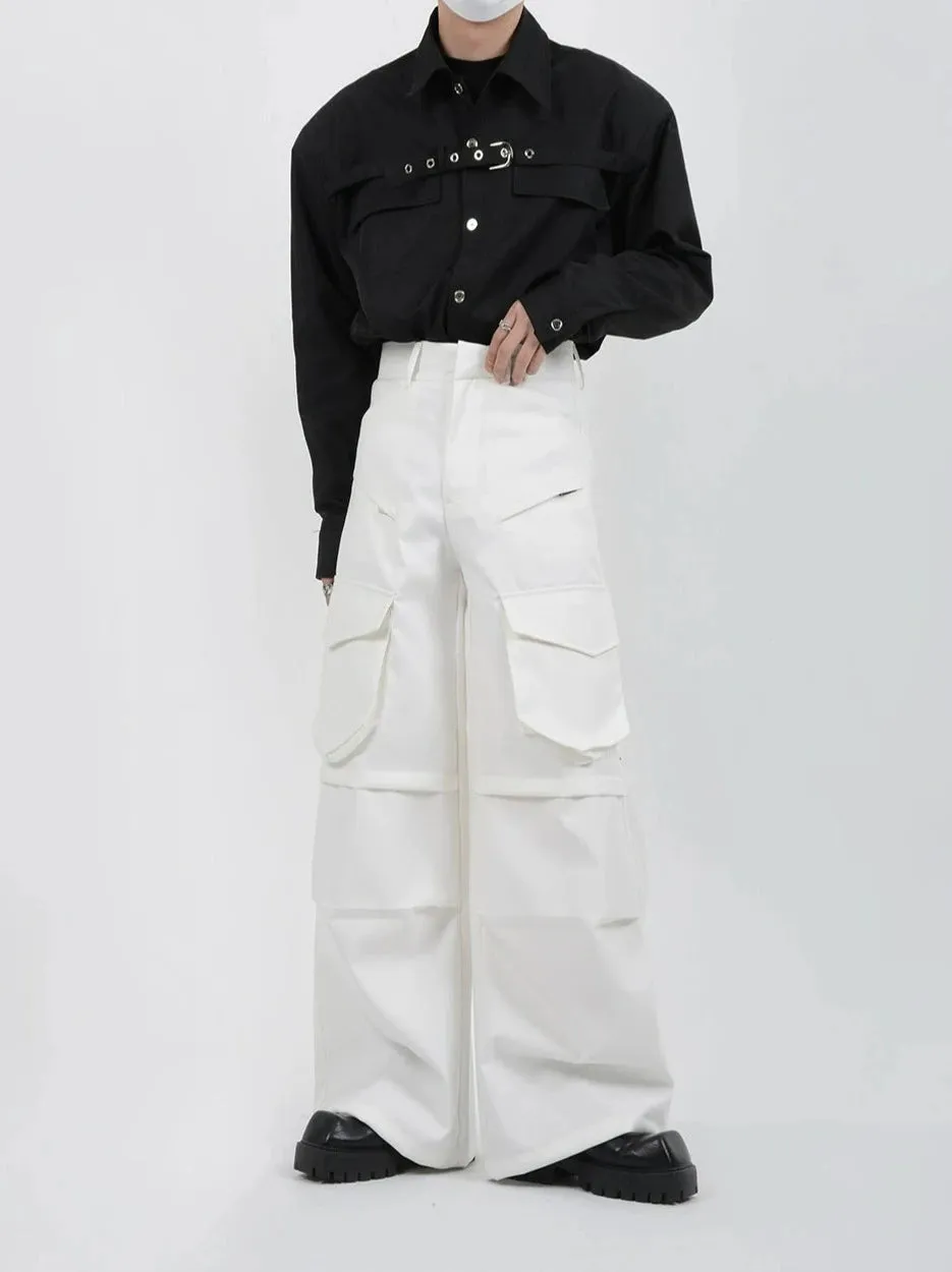 Multi Pocket Cargo Trousers with Zip Details