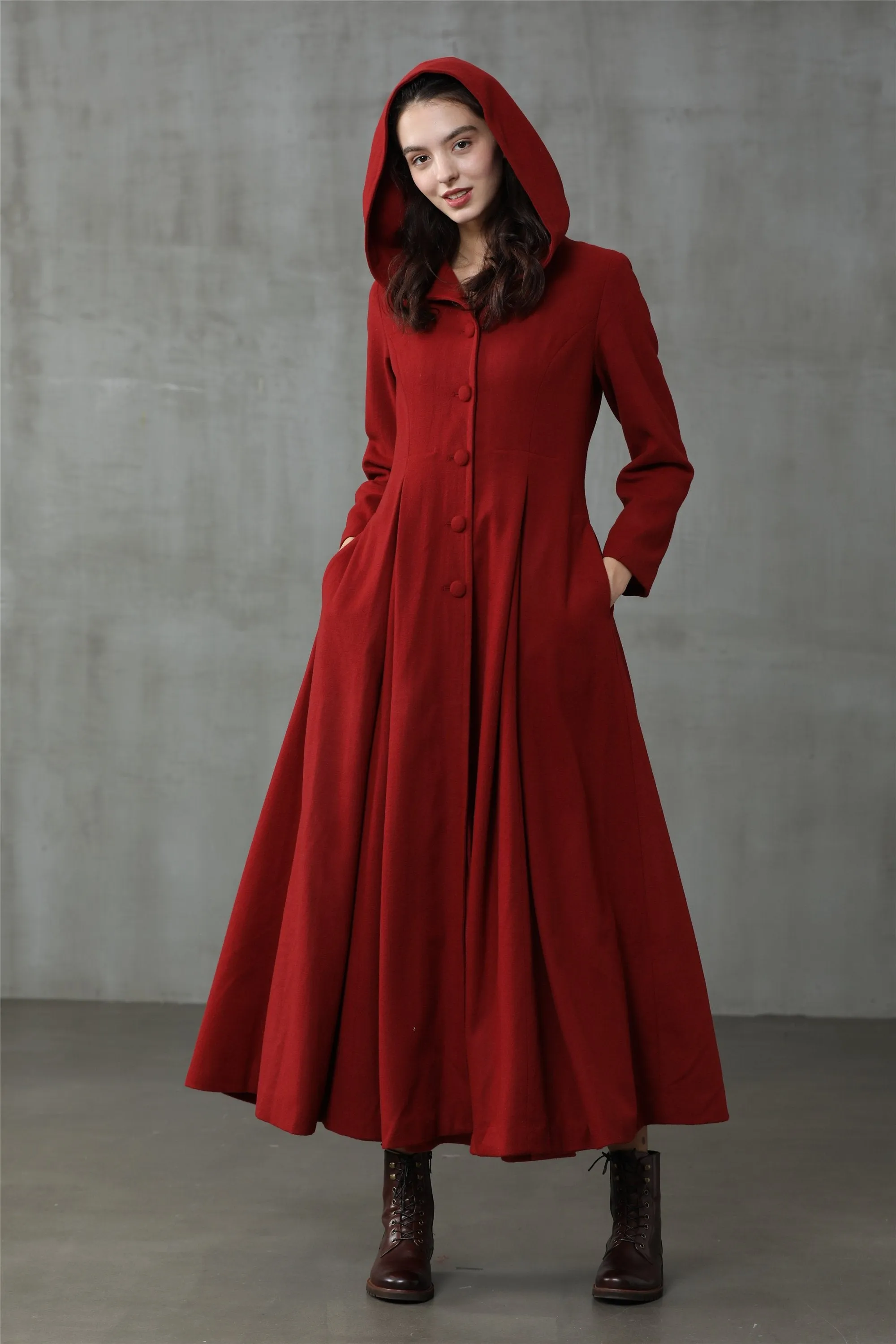 My Fair Lady | Red Hooded Coat