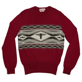 NATIVE-AMERICAN RUG CHEST STRIPE SWEATER