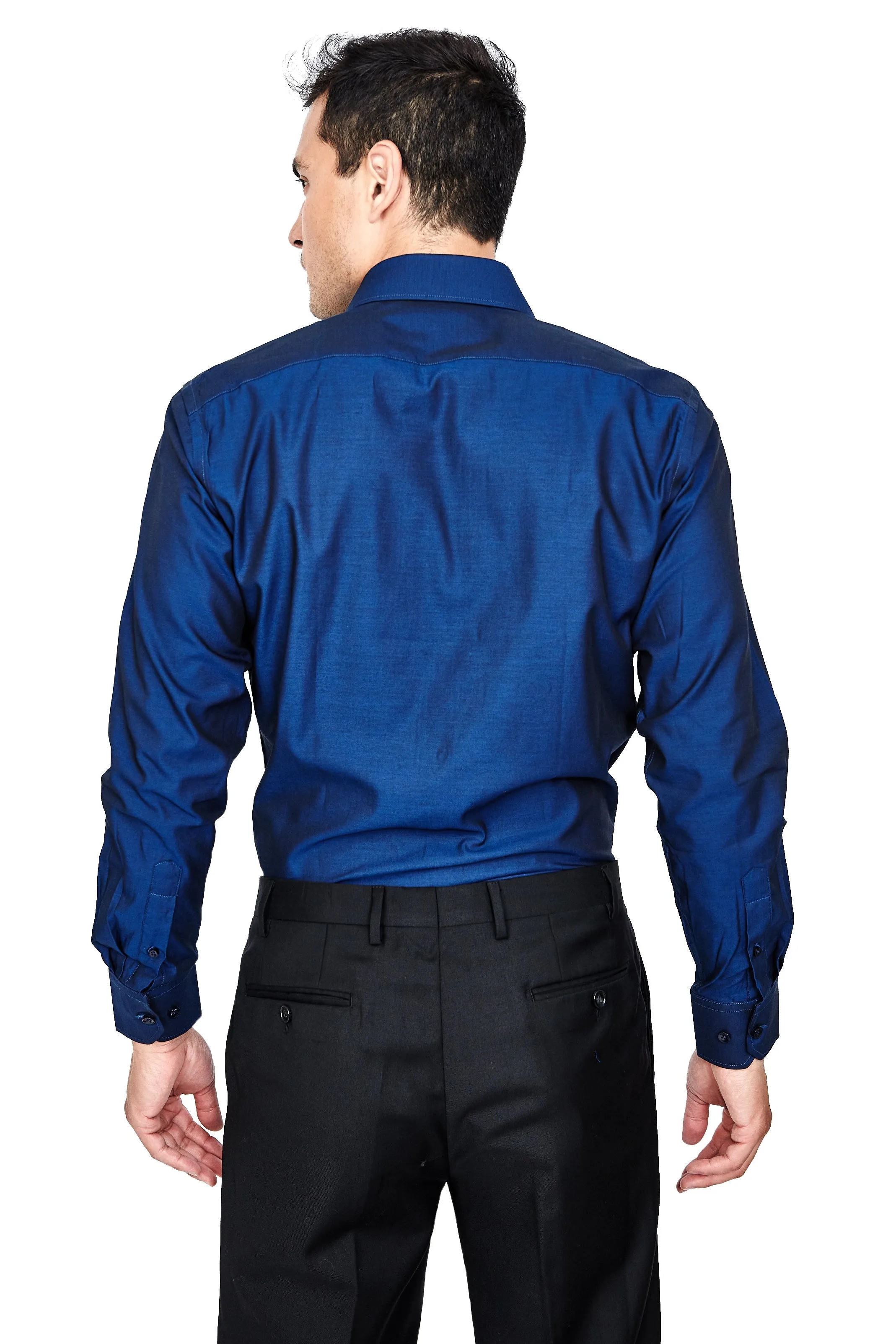 Navy Blue Cotton Shirt