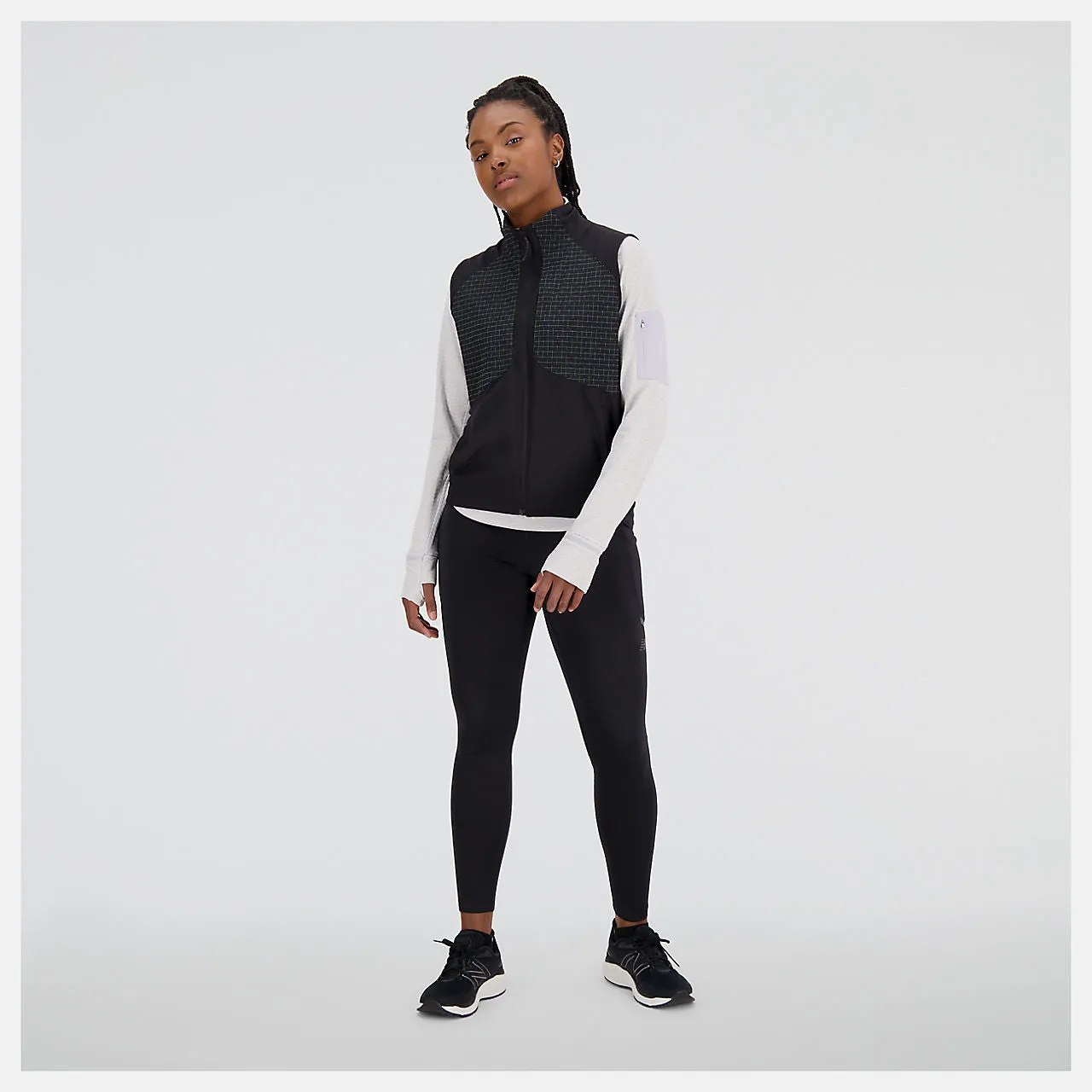 New Balance Impact Run Luminous Packable Vest (Womens) - Black