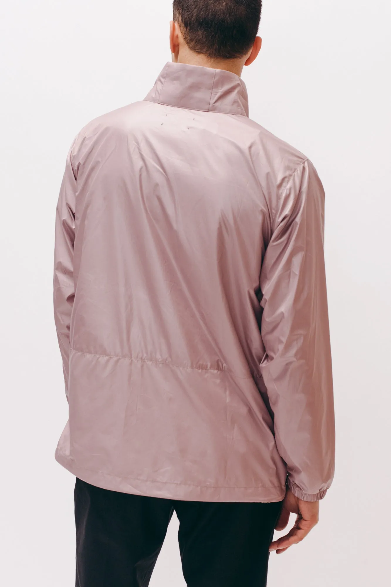 Nylon Warm Up Jacket - Mauve