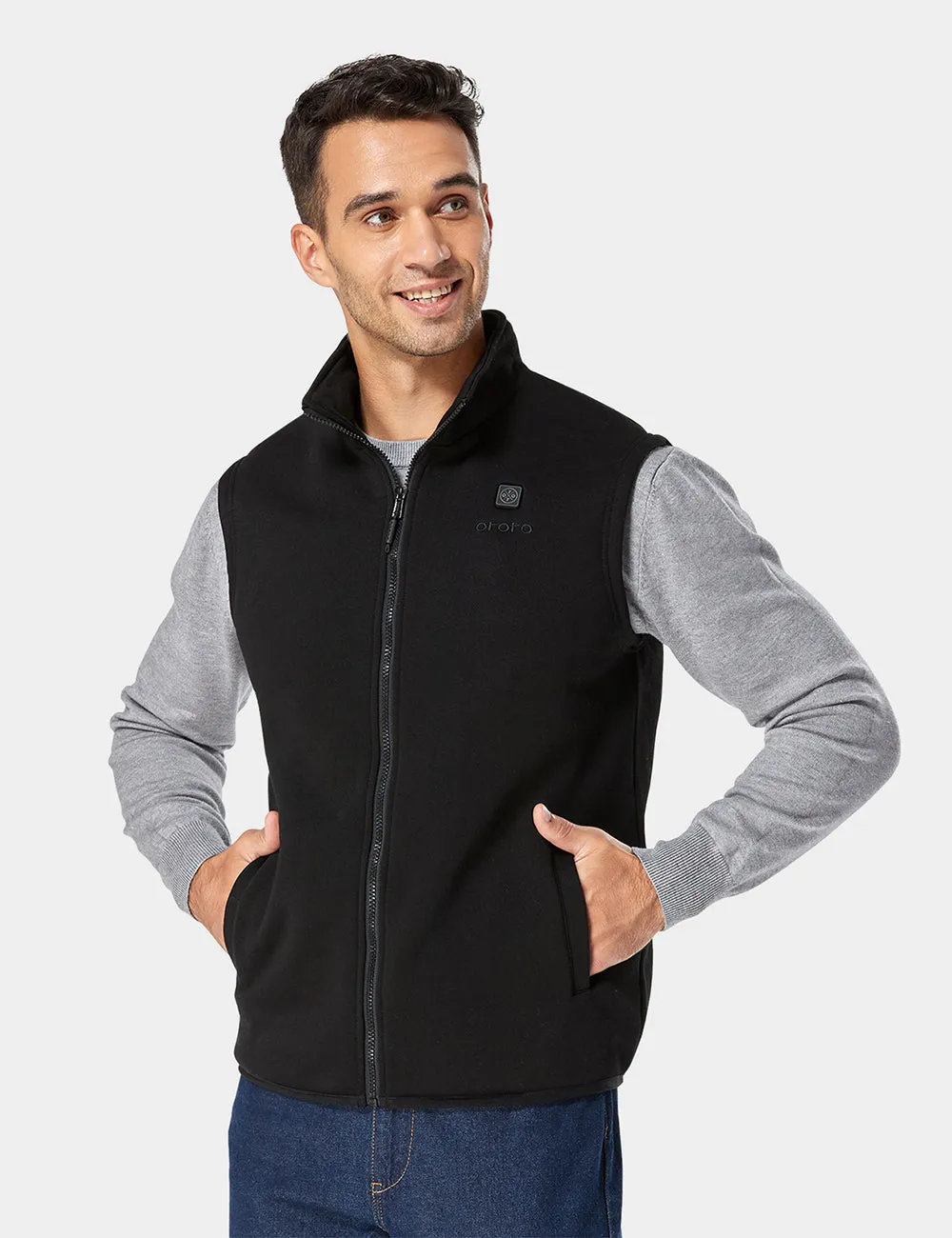 (Open-box) Men's Heated Fleece Vest (Battery Set Not Included)