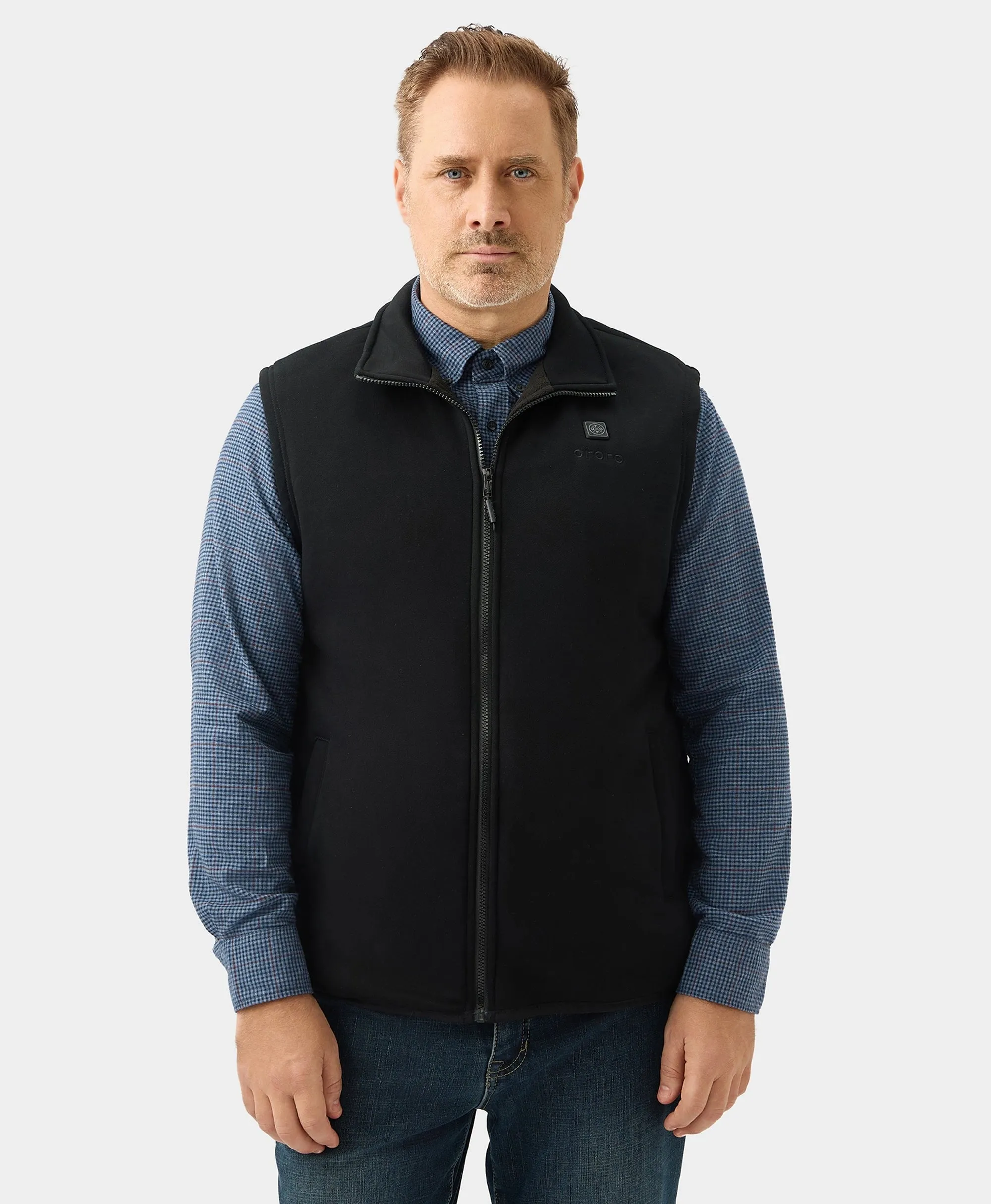 (Open-box) Men's Heated Fleece Vest (Battery Set Not Included)