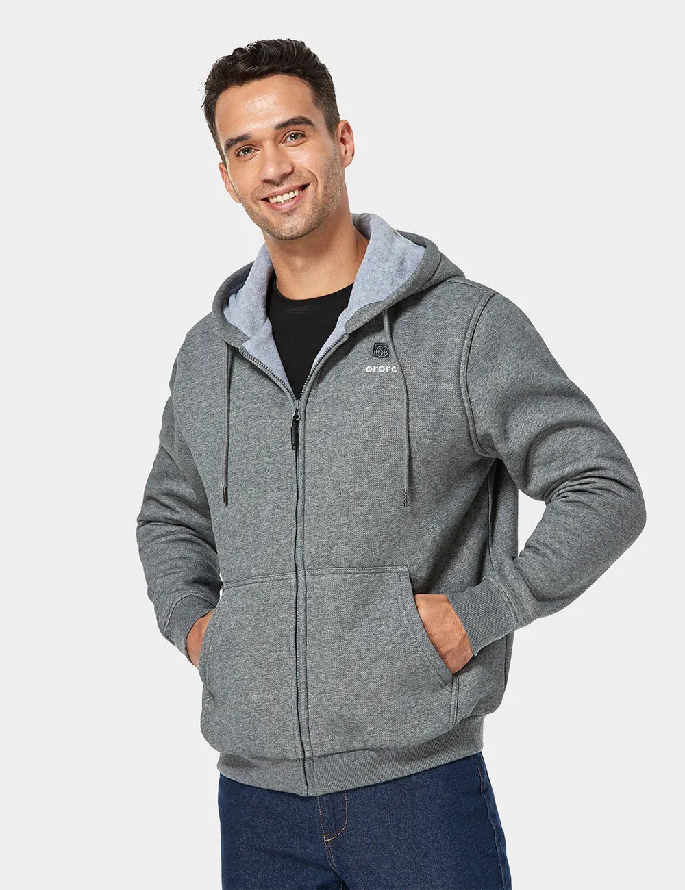 (Open-Box) Unisex Heated Fleece Hoodie (Battery Set Not Included)