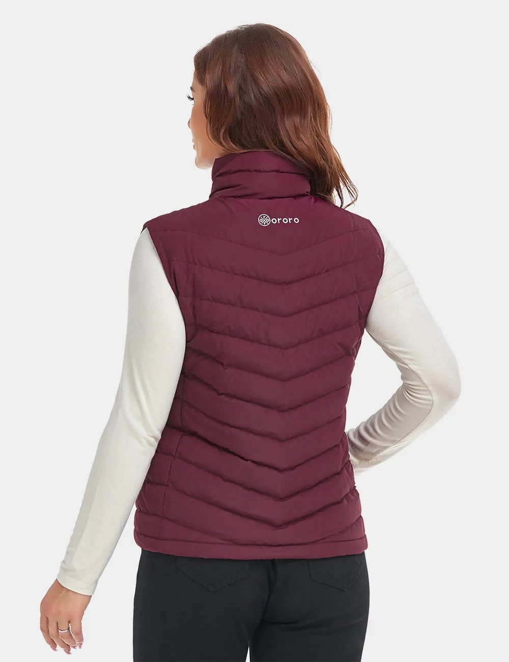 (Open-box) Women's Heated Lightweight Down Vest (Battery Set Not Included)