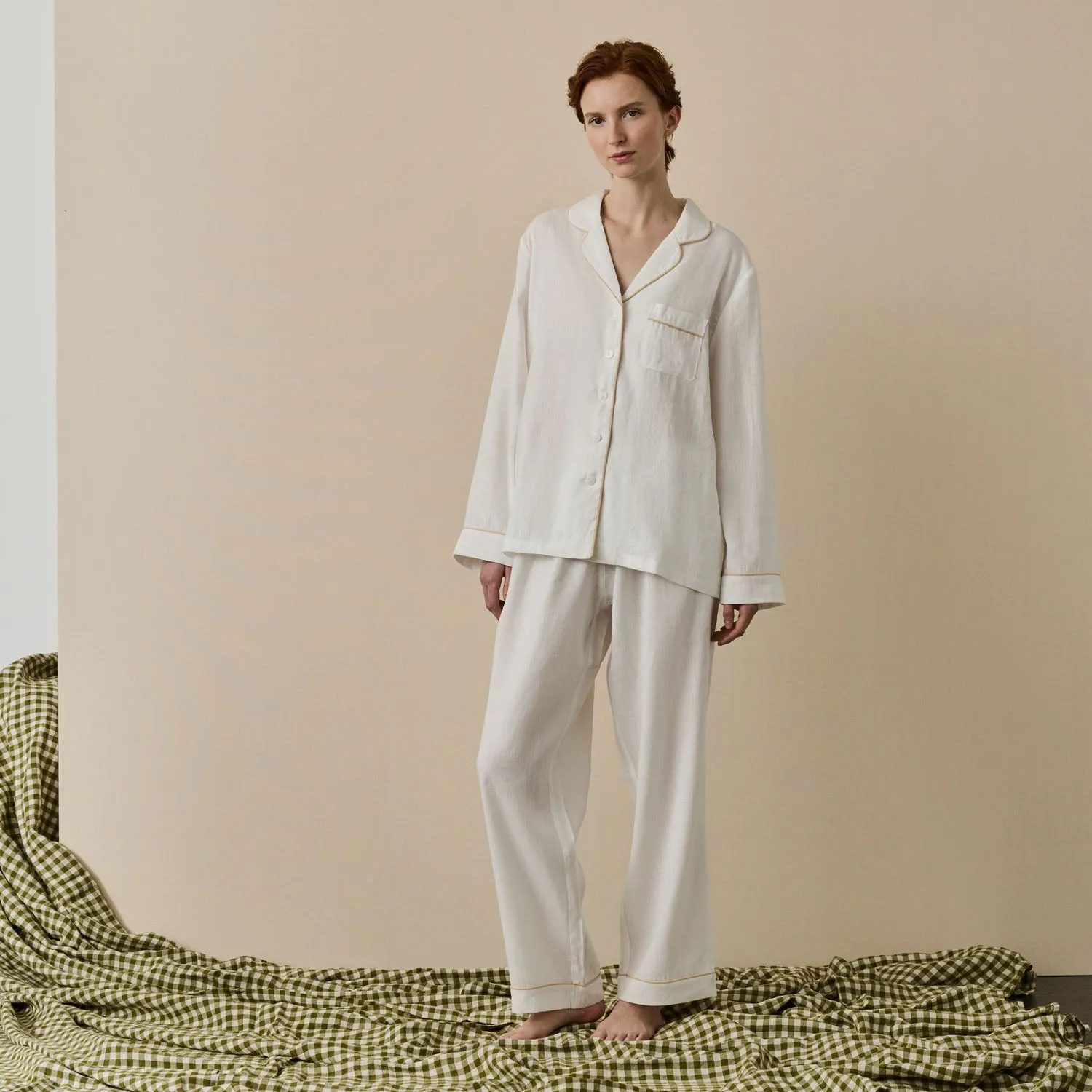 Pearl Linen Women's Pyjama Trousers