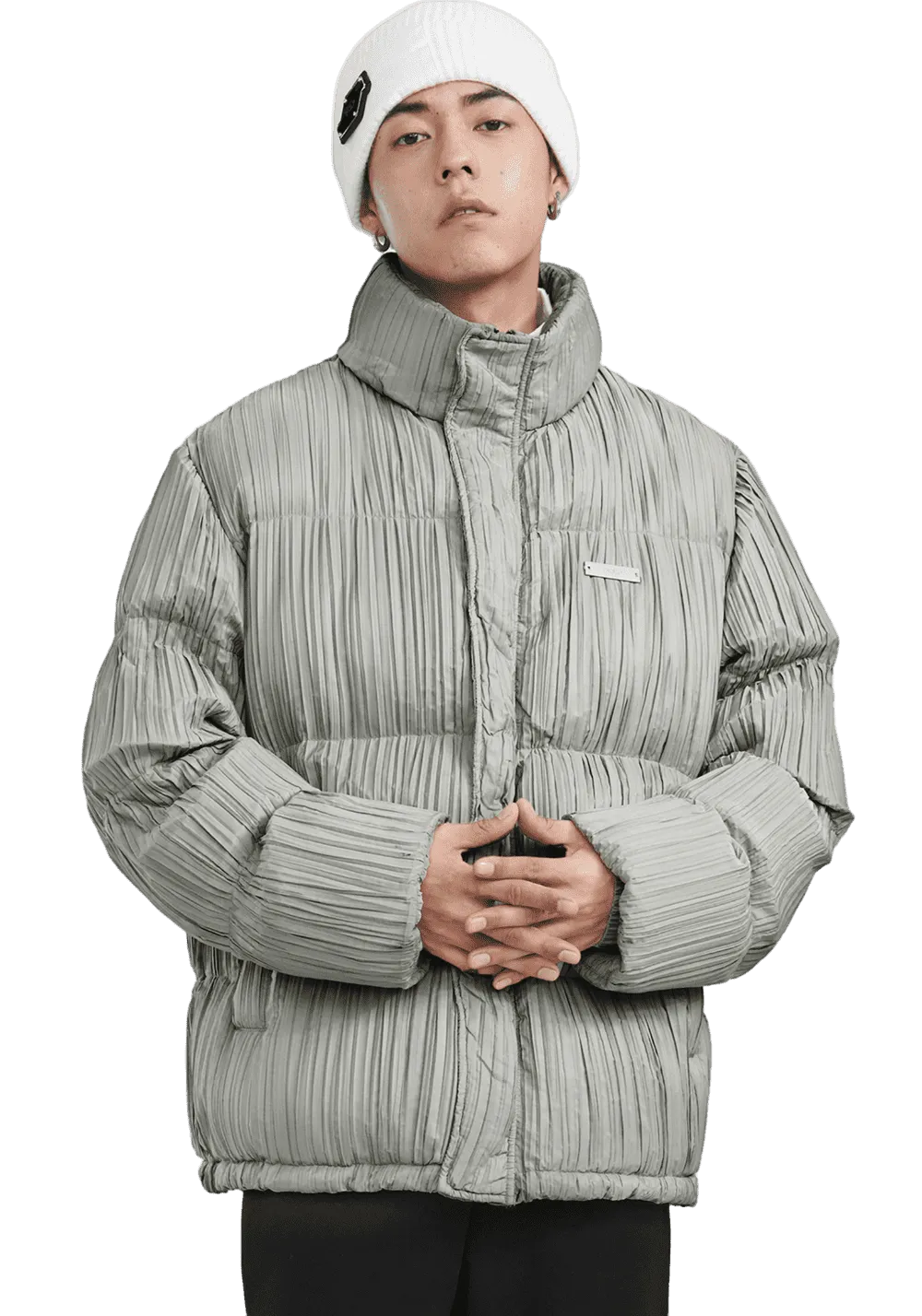 Pleated Corrugated Down Jacket