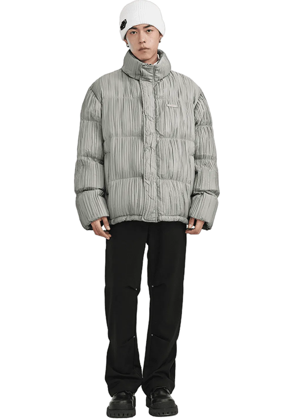 Pleated Corrugated Down Jacket