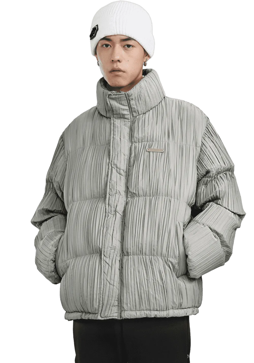 Pleated Corrugated Down Jacket