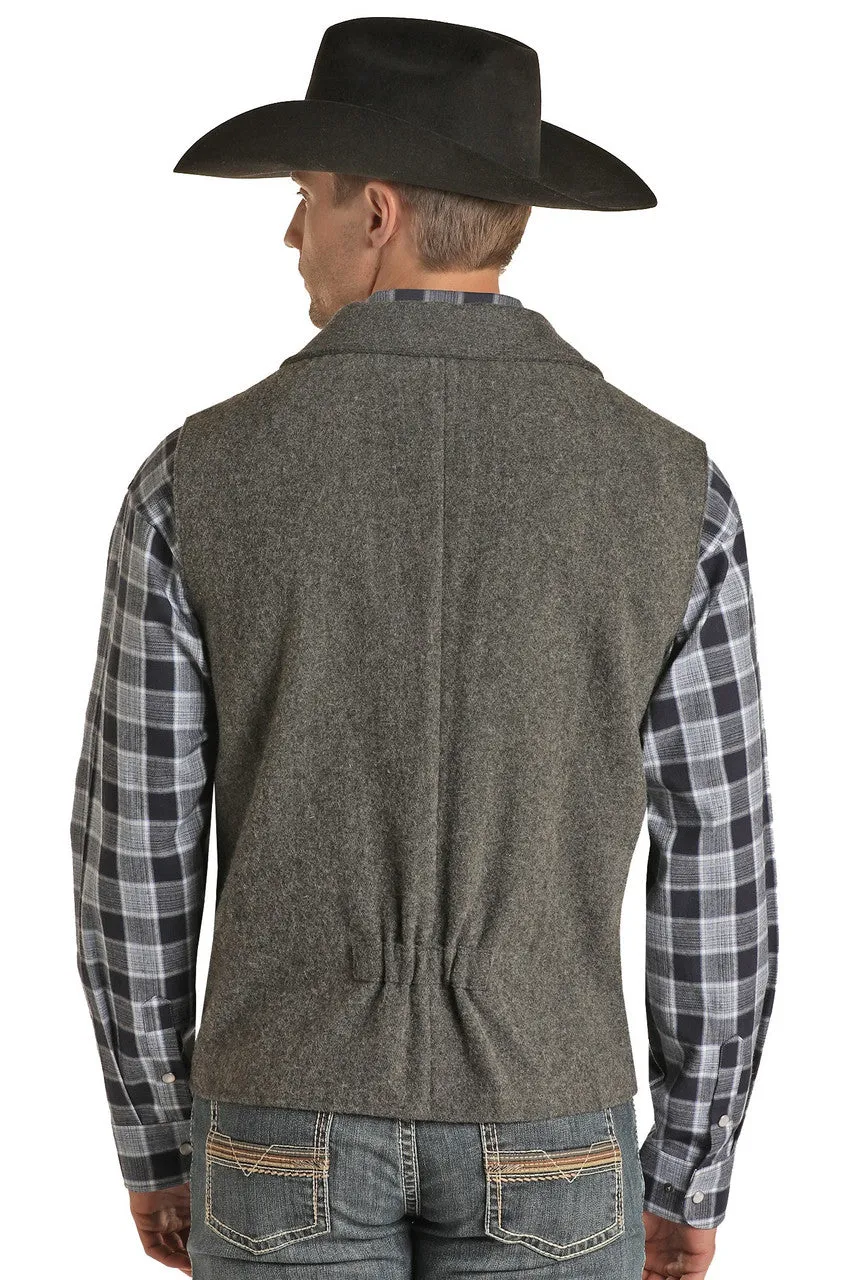 Powder River® Men's Montana Button Front Heather Wool Vest