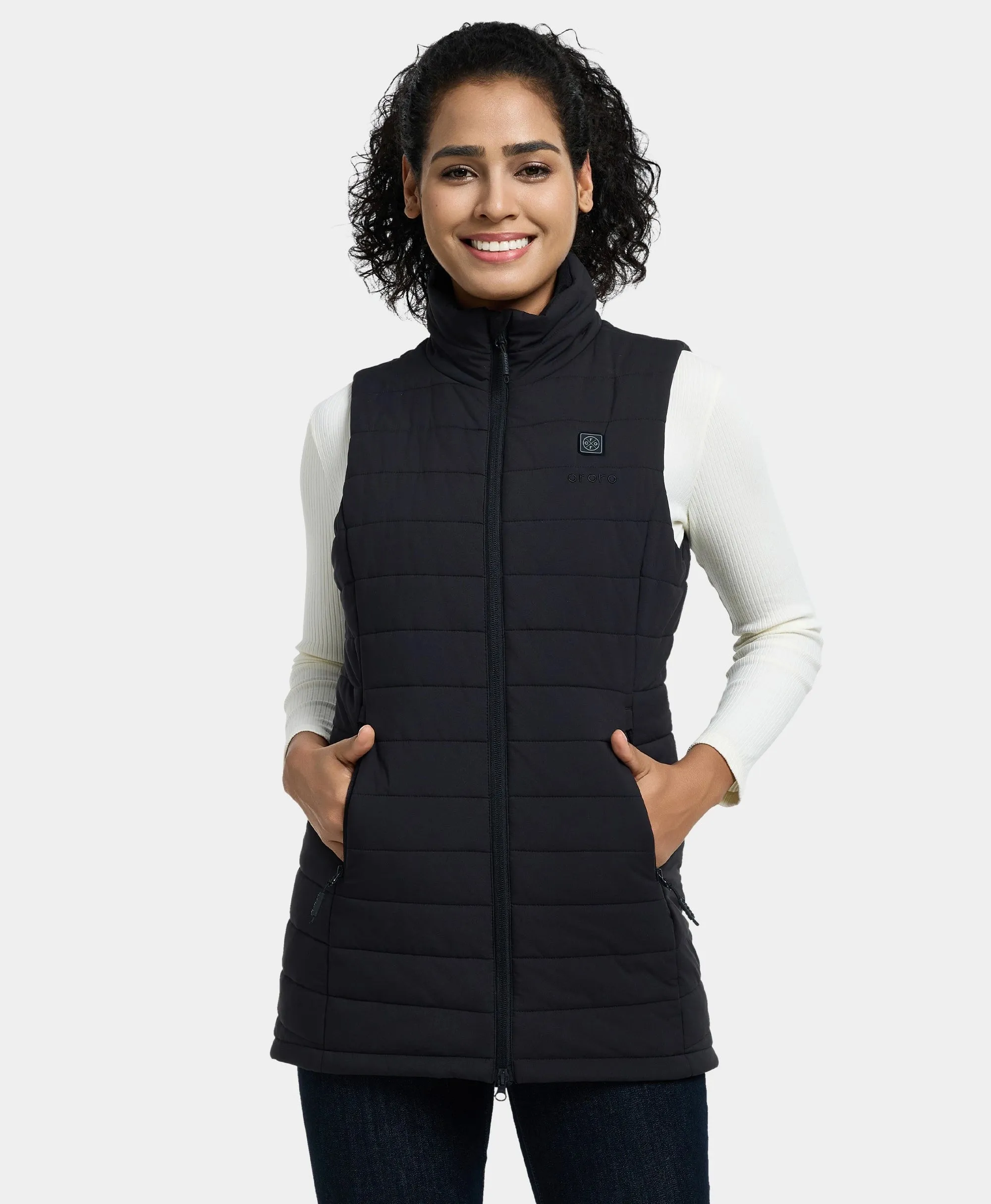 "Tribeca" Women's Heated Long Puffer Vest