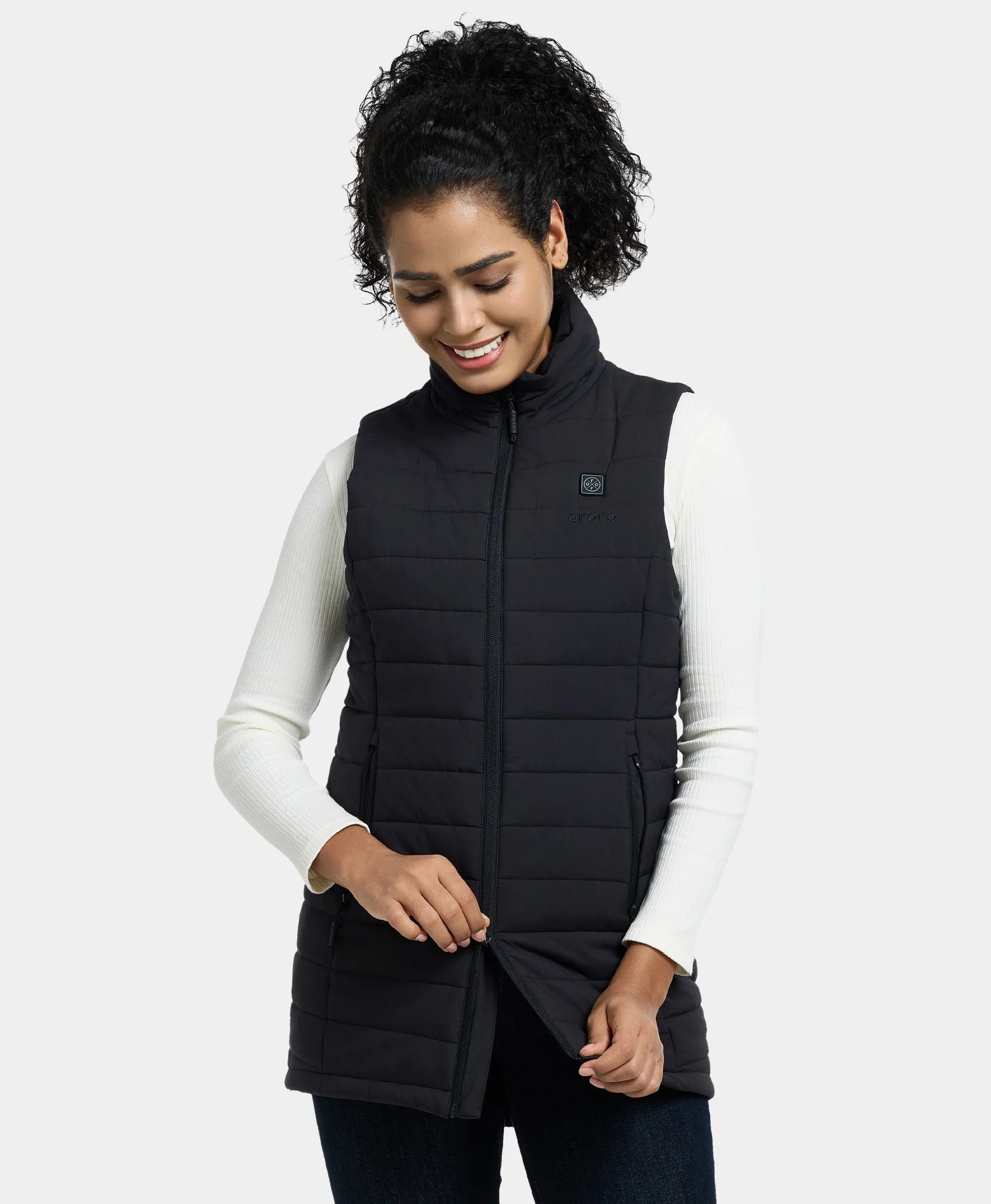 "Tribeca" Women's Heated Long Puffer Vest