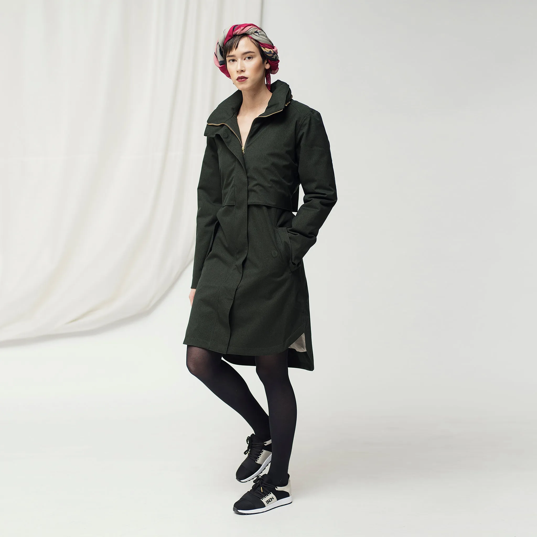 Regn Coat - Rosin Dark Green