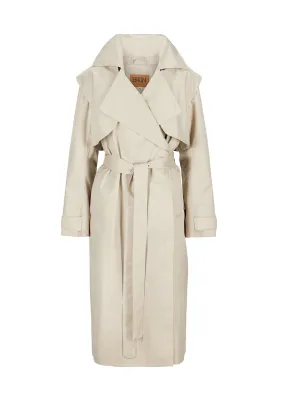 Regndråpe Trench Coat - Sand