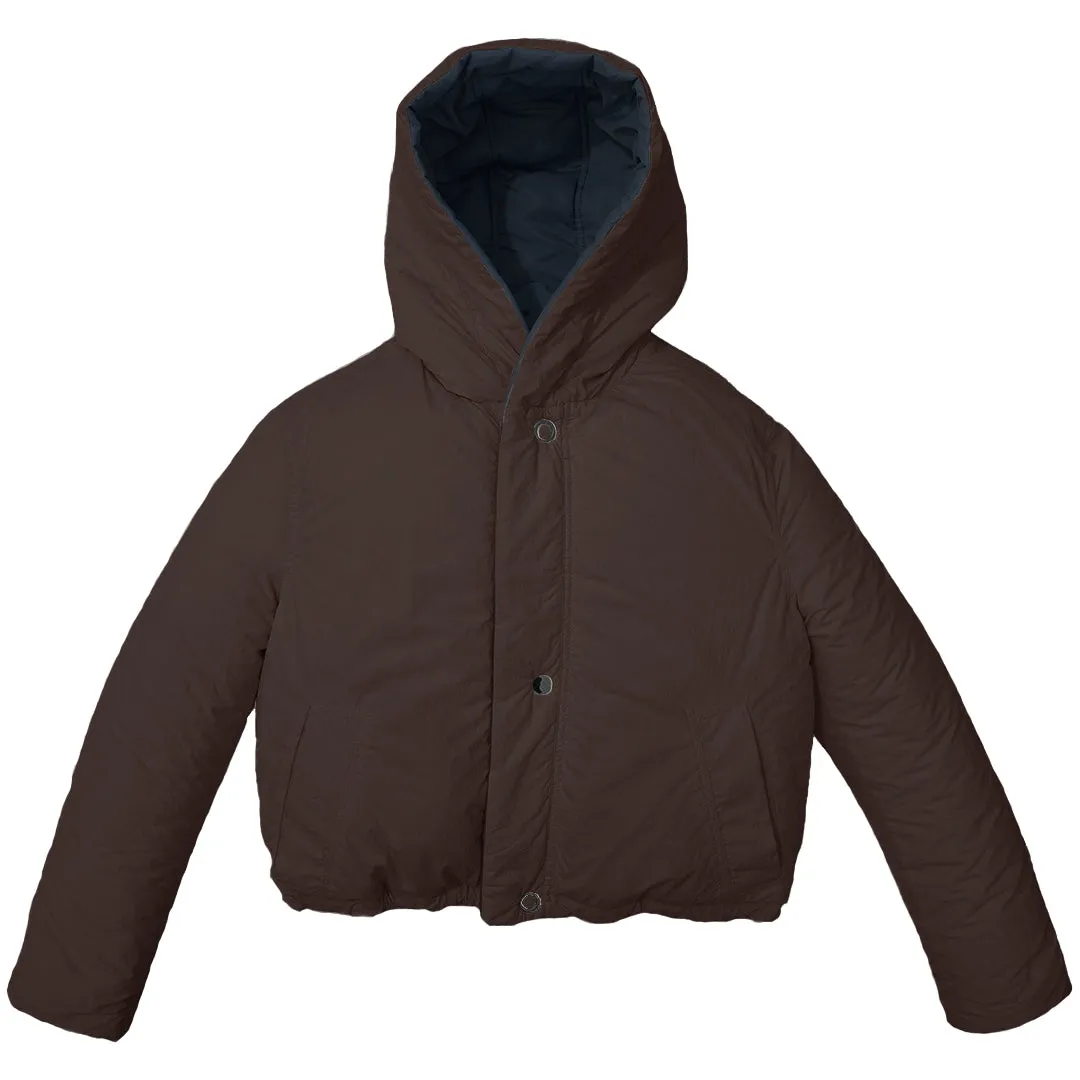 REVERSIBLE SUSTAINABLE DOWN SHORT COAT