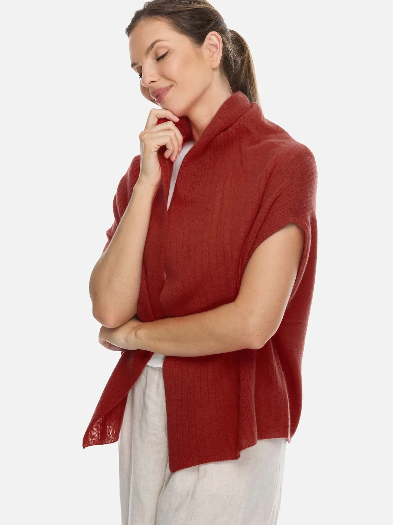 Rust Red Effortless Vest