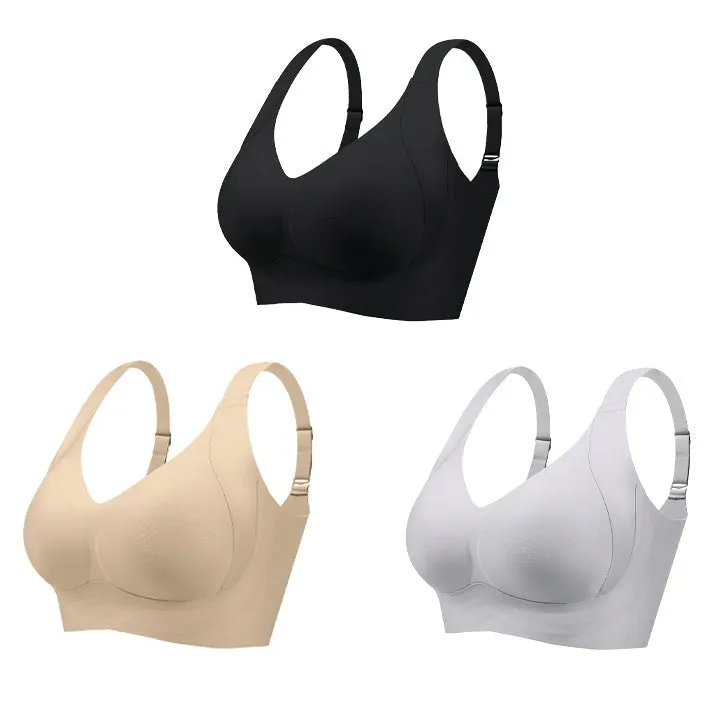 Shecurve®-Daily Comfort Wireless Shaper Bra-BLACK GREY SKIN