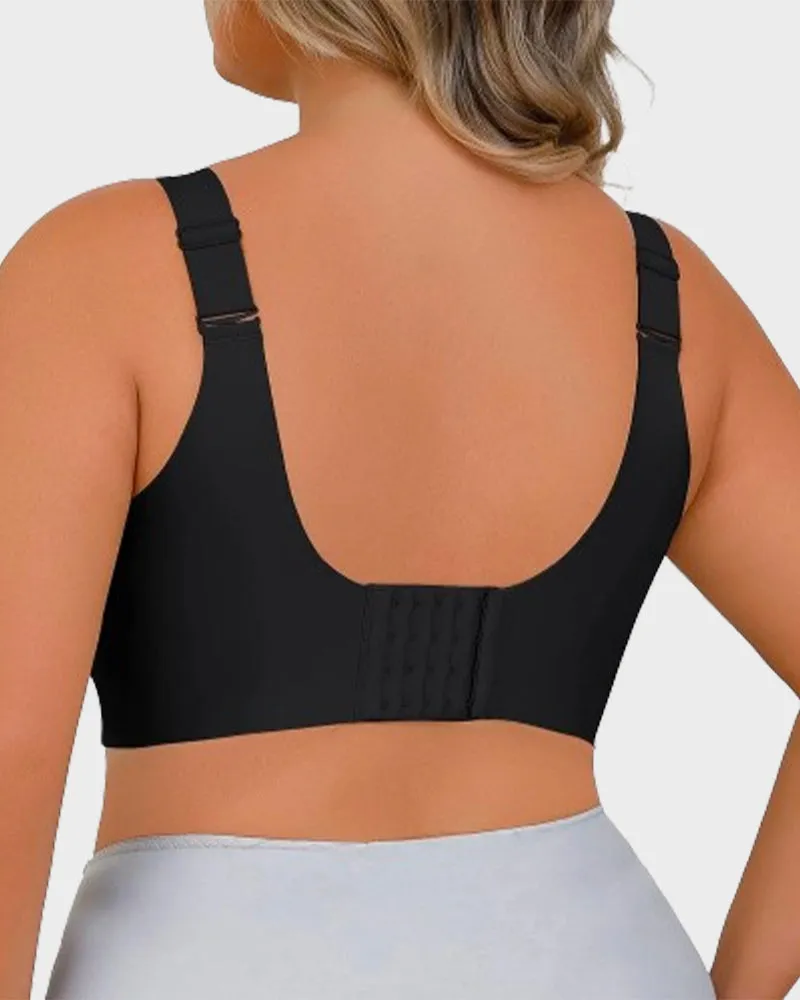 Shecurve®-Daily Comfort Wireless Shaper Bra-BLACK GREY SKIN