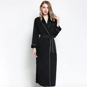 Silk Long Silk Full Length Breathably Silk Robe for Bridesmaids