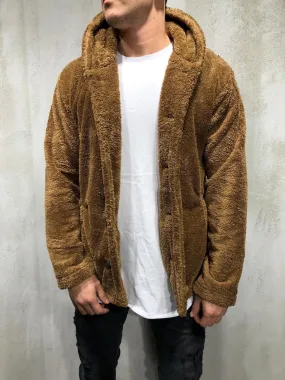 Sneakerjeans Brown Sherpa Jacket A290