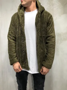 Sneakerjeans Khaki Sherpa Jacket A287