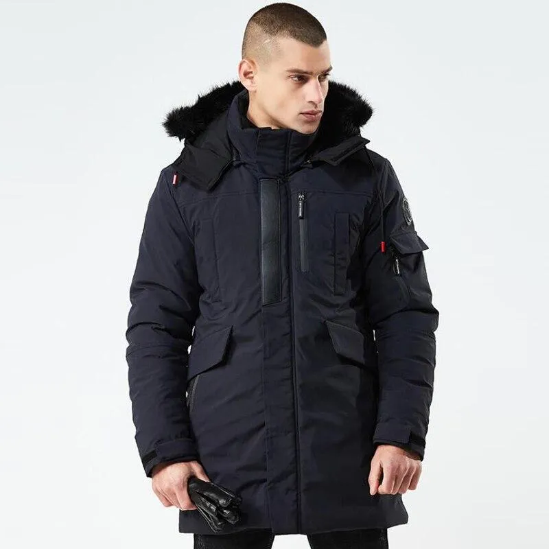 Solid Color Winter Parka