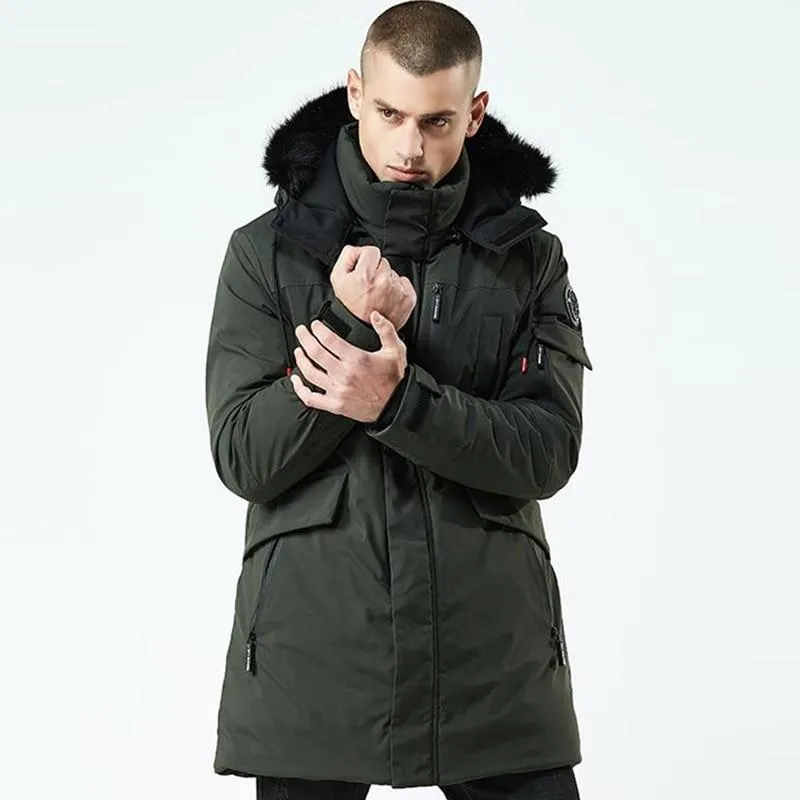 Solid Color Winter Parka