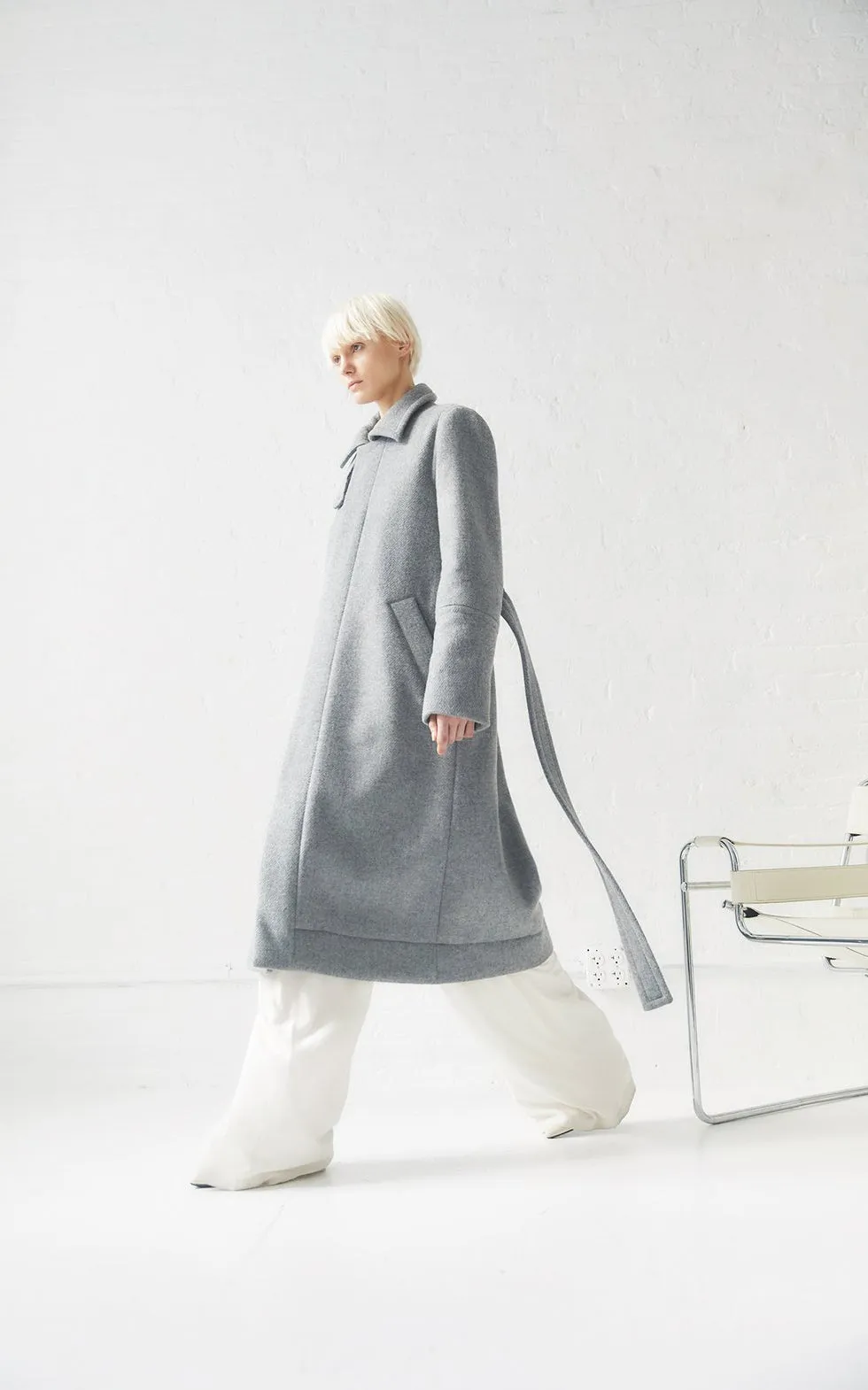 SUSTAINABLE DOWN WOOL OVER COAT ** Only 1 left