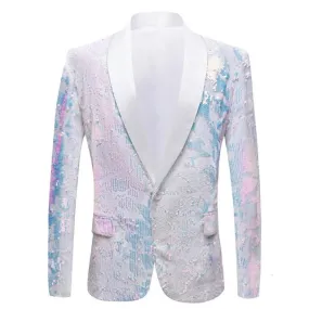 The Angelo Sequin Slim Fit Blazer Suit Jacket